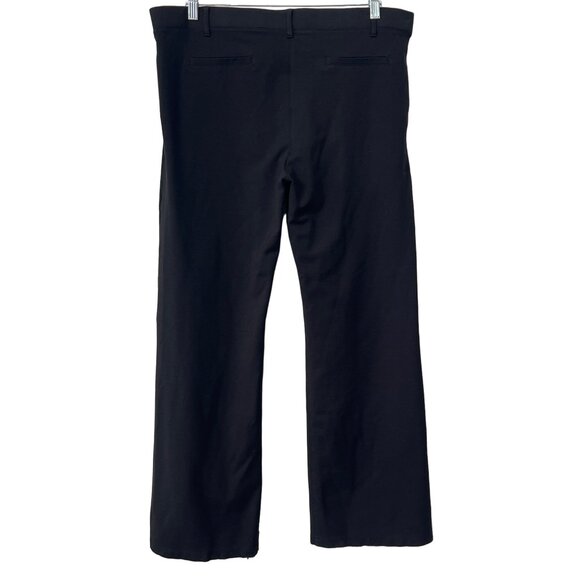 Betabrand Womens 2XL Petite Black Dress Yoga Pants Rayon Black Wide Leg - Picture 2 of 8